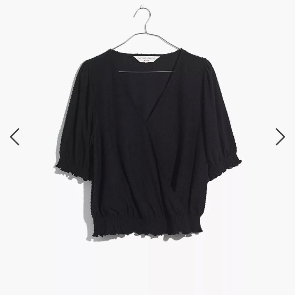 Madewell Texture & Thread Clipdot Crossover Top - image 4